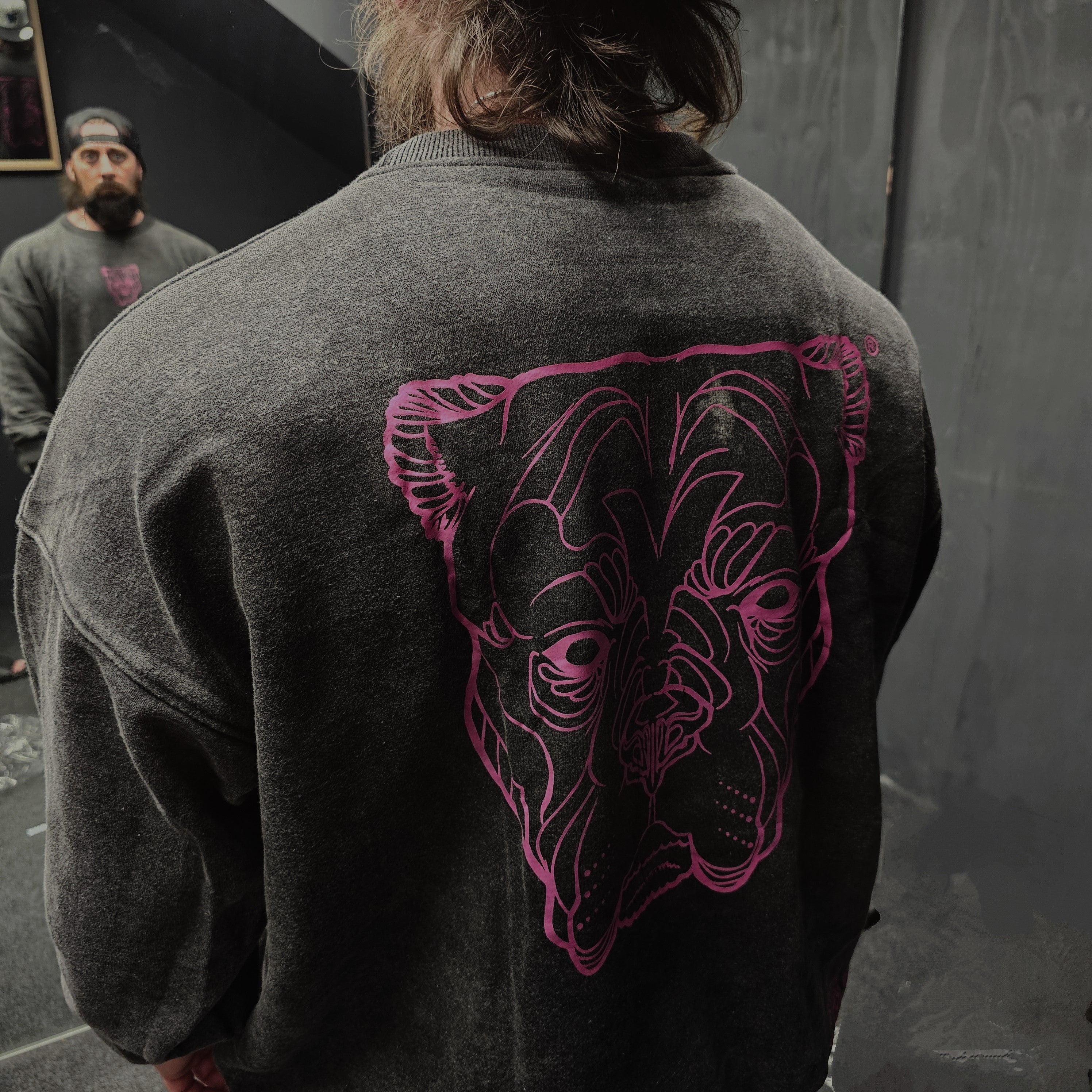 ALPHA NEON® "BIG A" ACIDWASH SWEATSHIRT