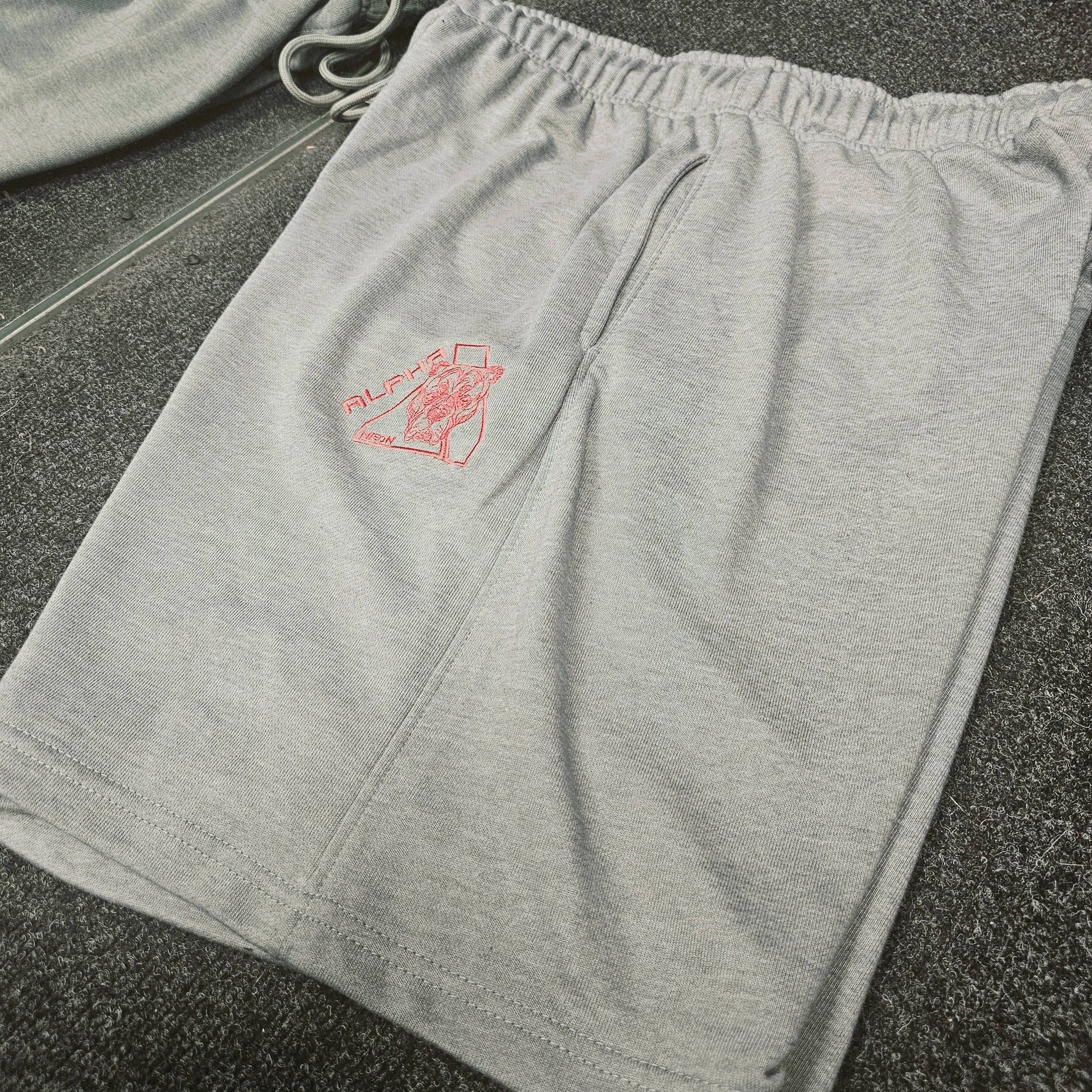 ALPHA NEON® GREY SHORTS