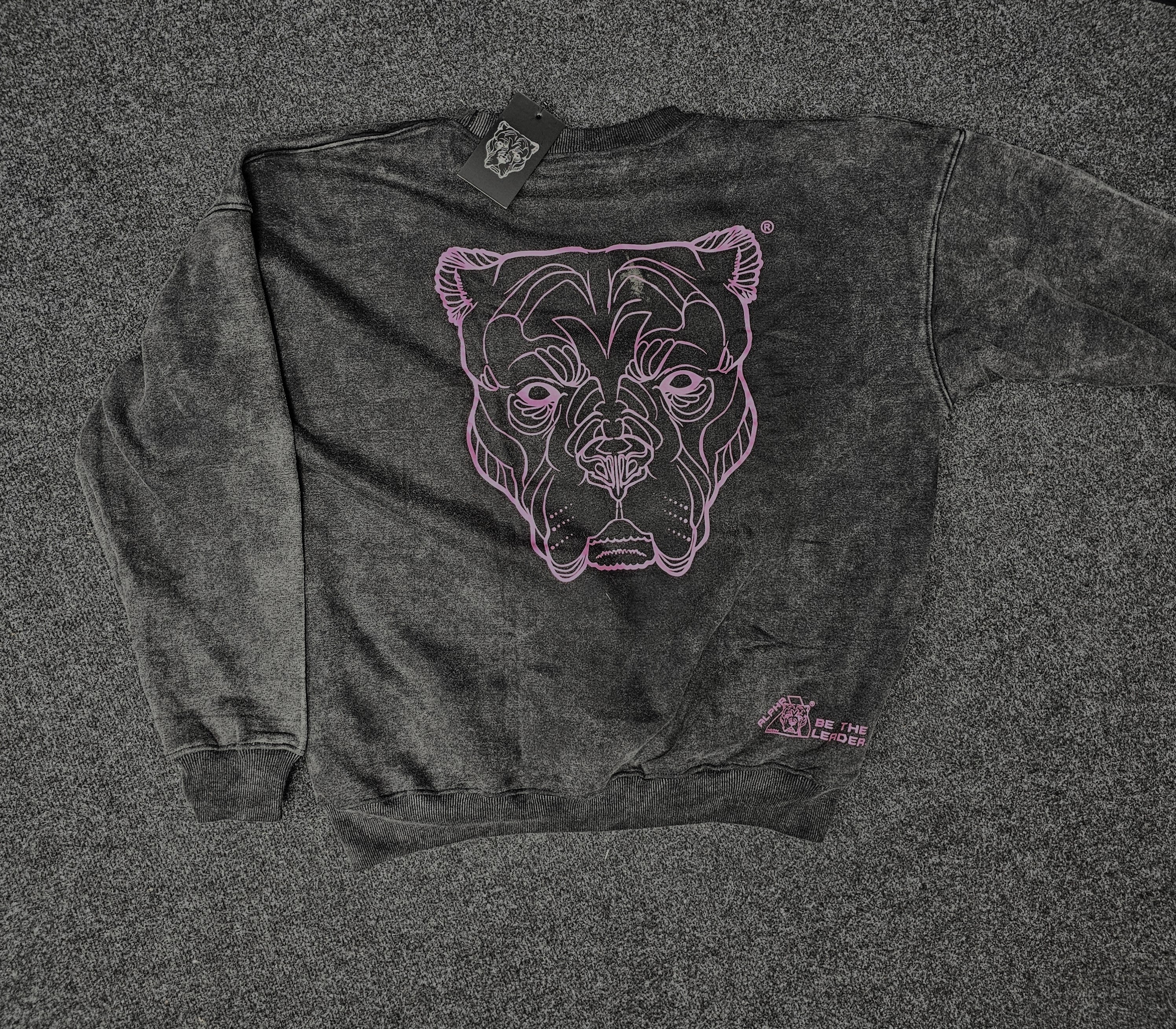 ALPHA NEON® "BIG A" ACIDWASH SWEATSHIRT