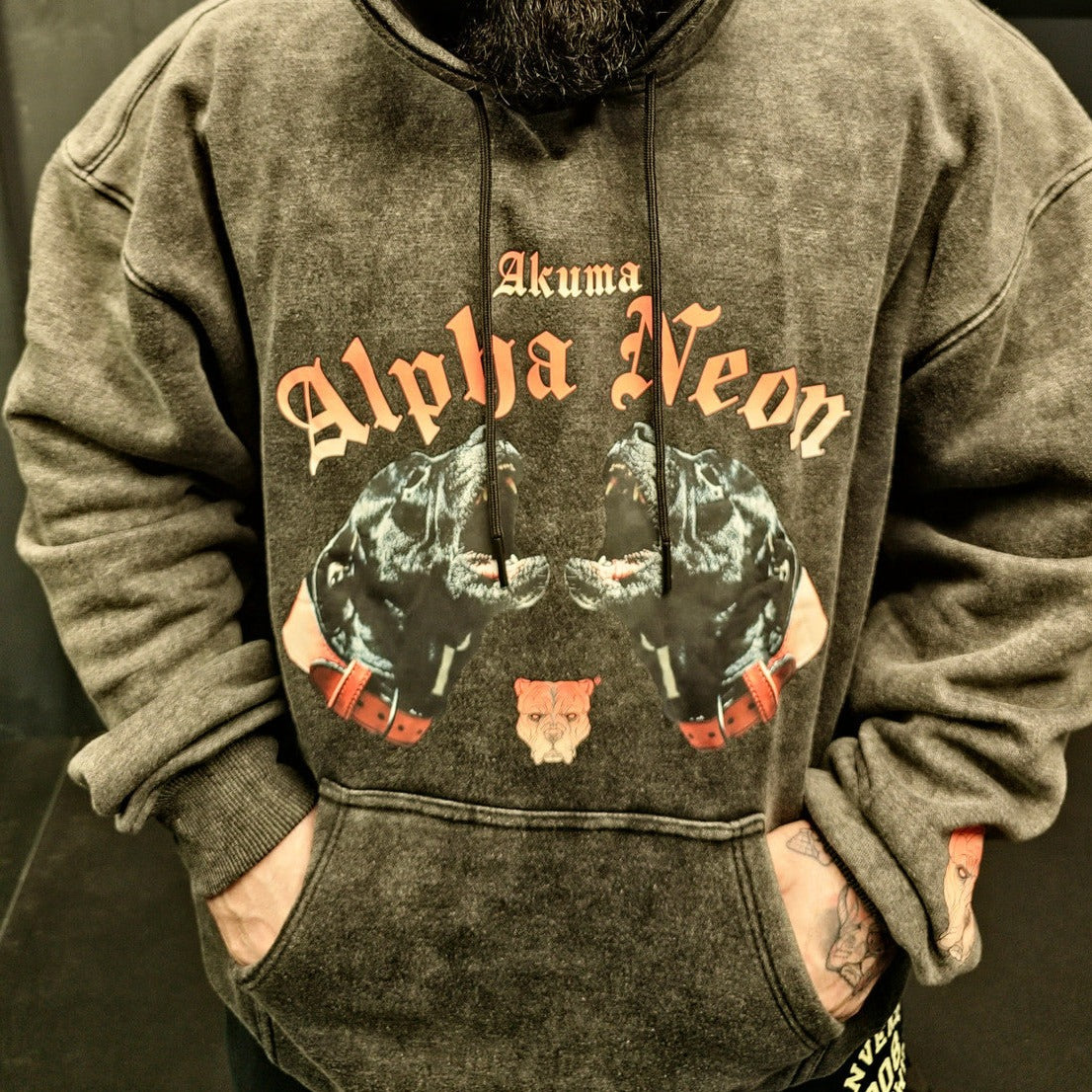 ALPHA NEON® "LEGACY" ACID WASH HOODY