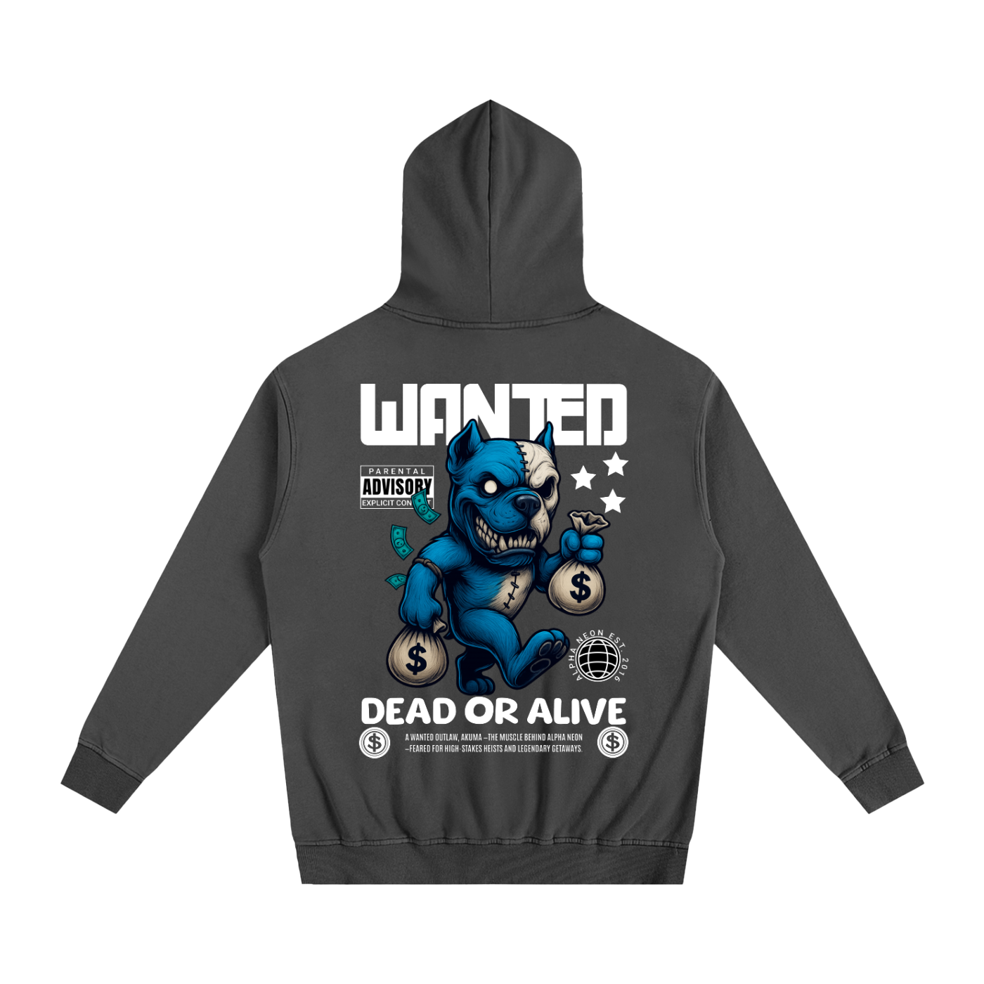 ALPHA NEON® WANTED HOODY