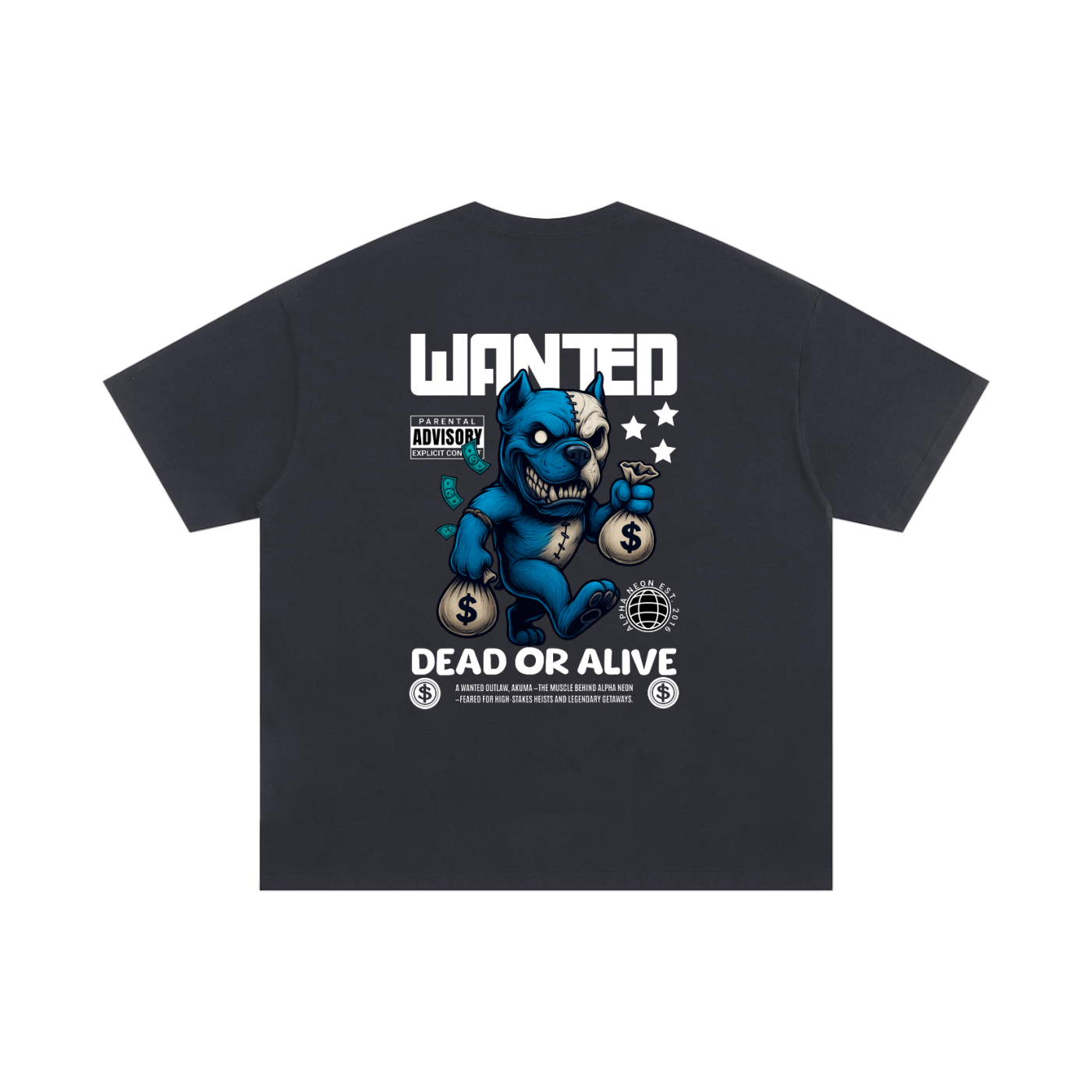 ALPHA NEON® WANTED T-SHIRT