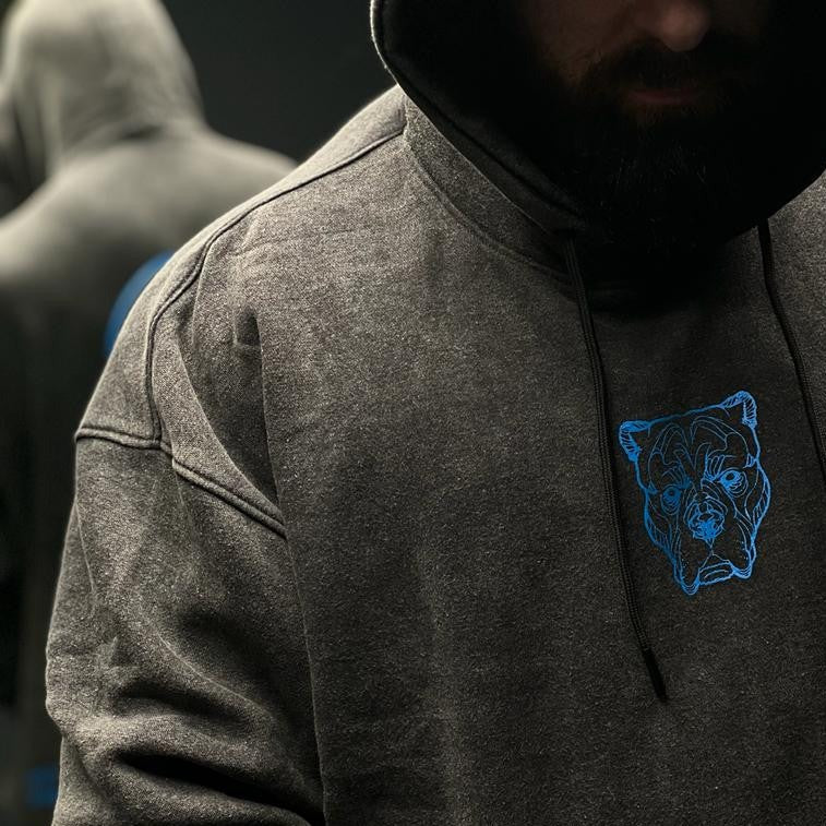 ALPHA NEON® DARKSIDE GYM ACID WASH HOODY