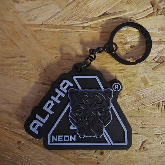 ALPHA NEON KEYRING