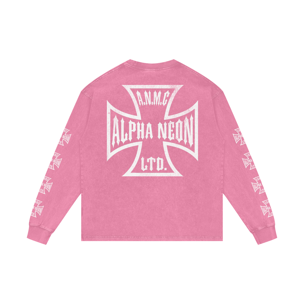 ALPHA NEON® "A.N.M.C" ACID WASH LONGSLEEVE