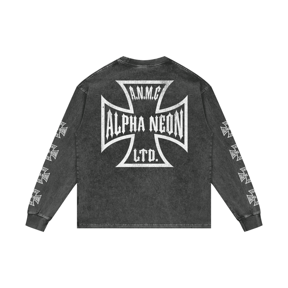 ALPHA NEON® "A.N.M.C" ACID WASH LONGSLEEVE