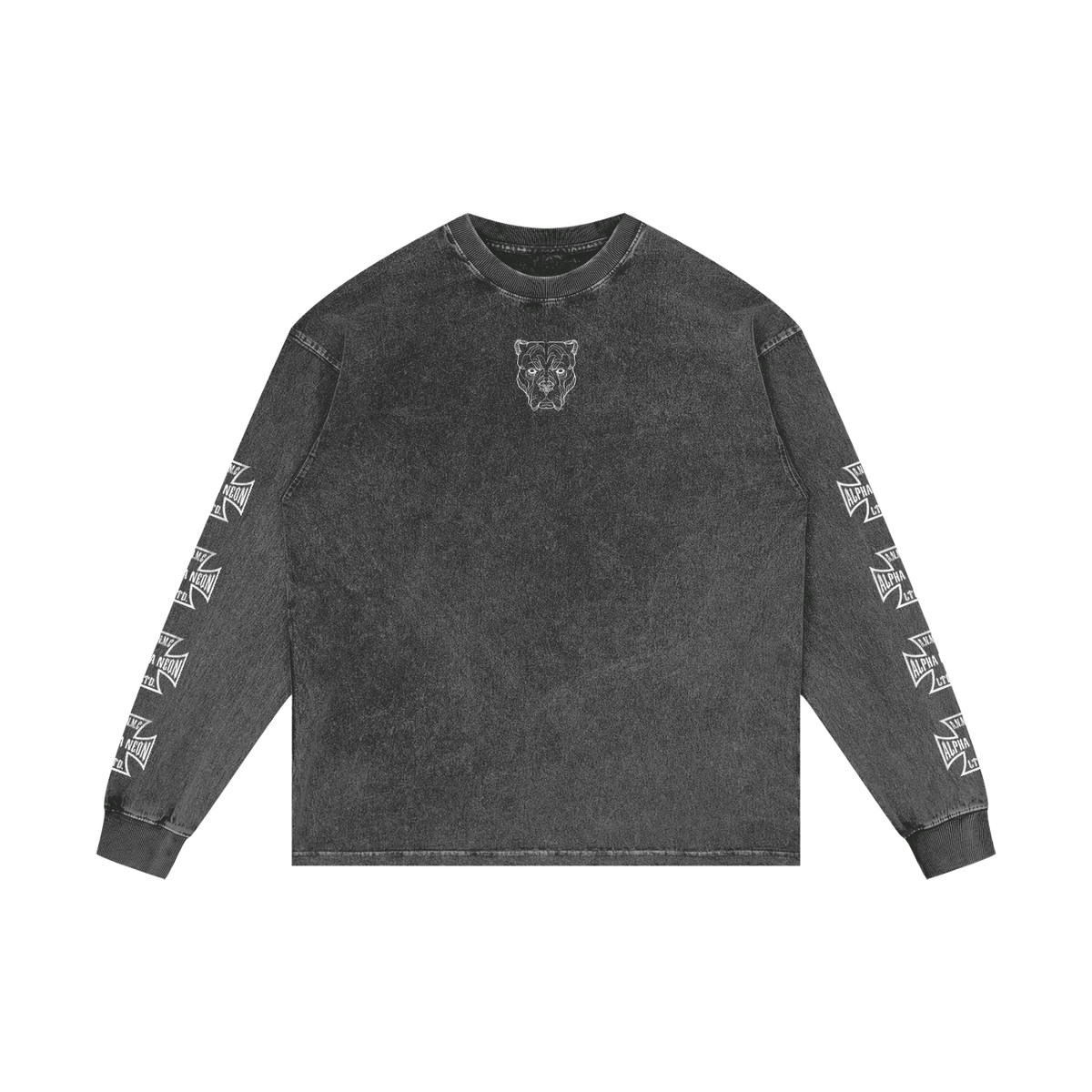 ALPHA NEON® "A.N.M.C" ACID WASH LONGSLEEVE