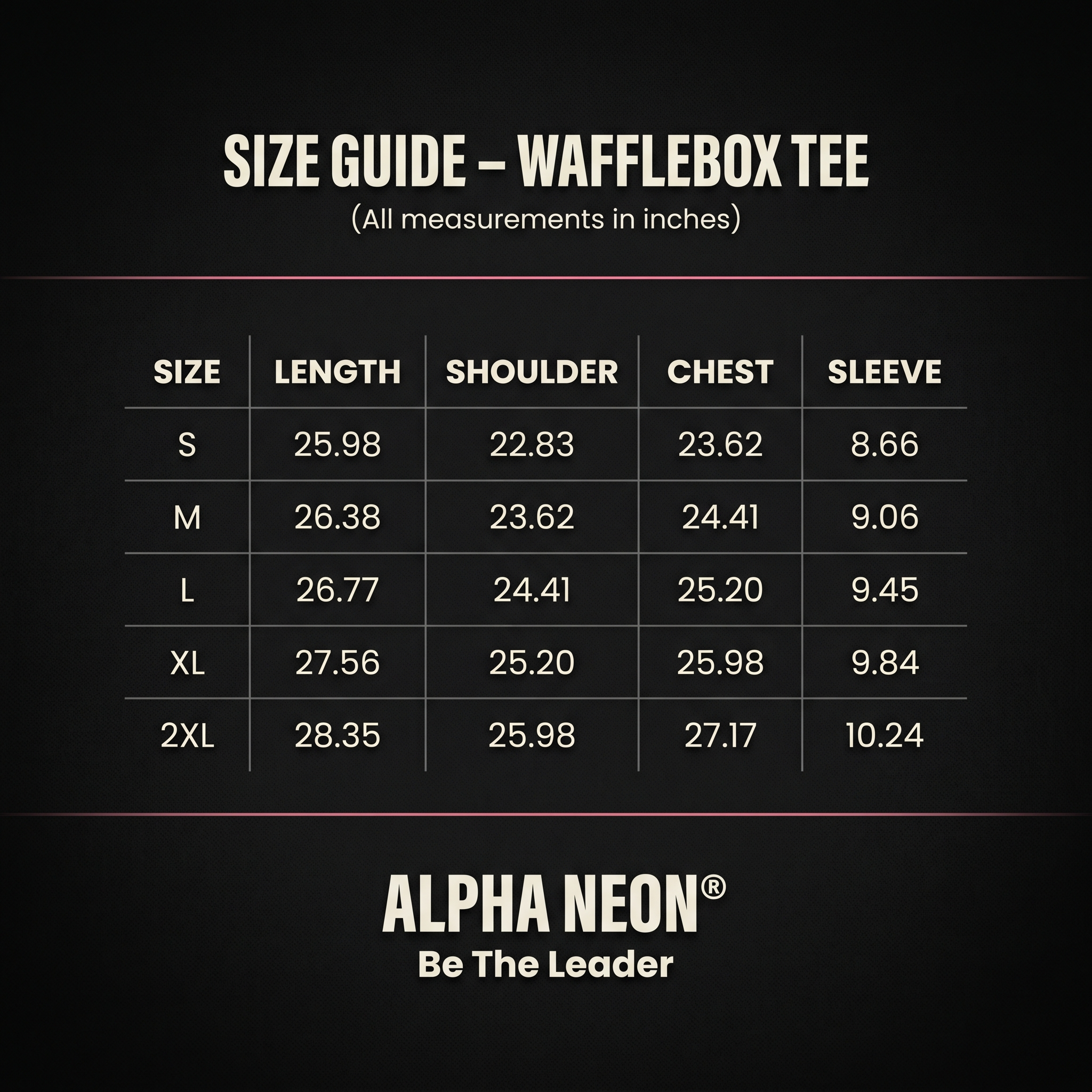ALPHA NEON® WAFFLEBOX TEE