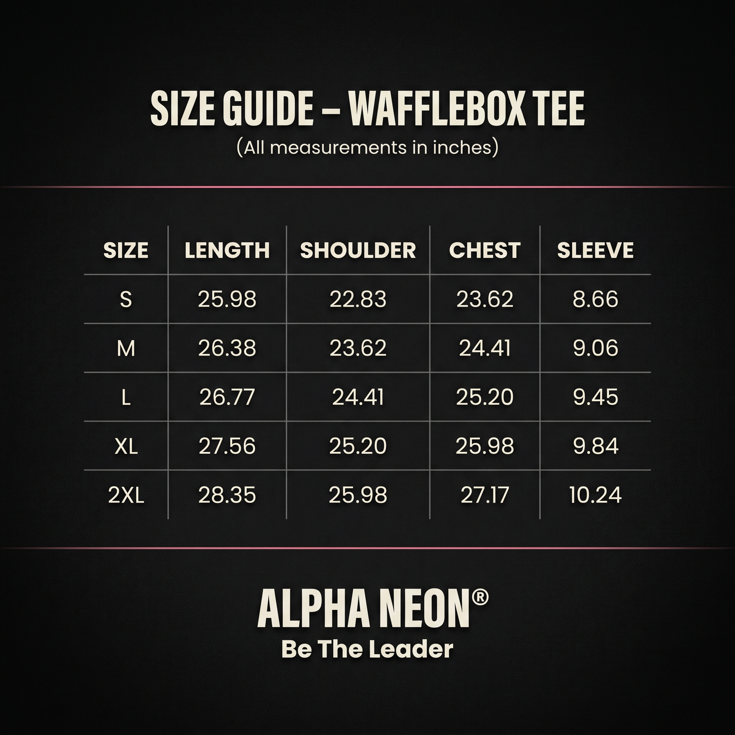 ALPHA NEON® WAFFLEBOX TEE