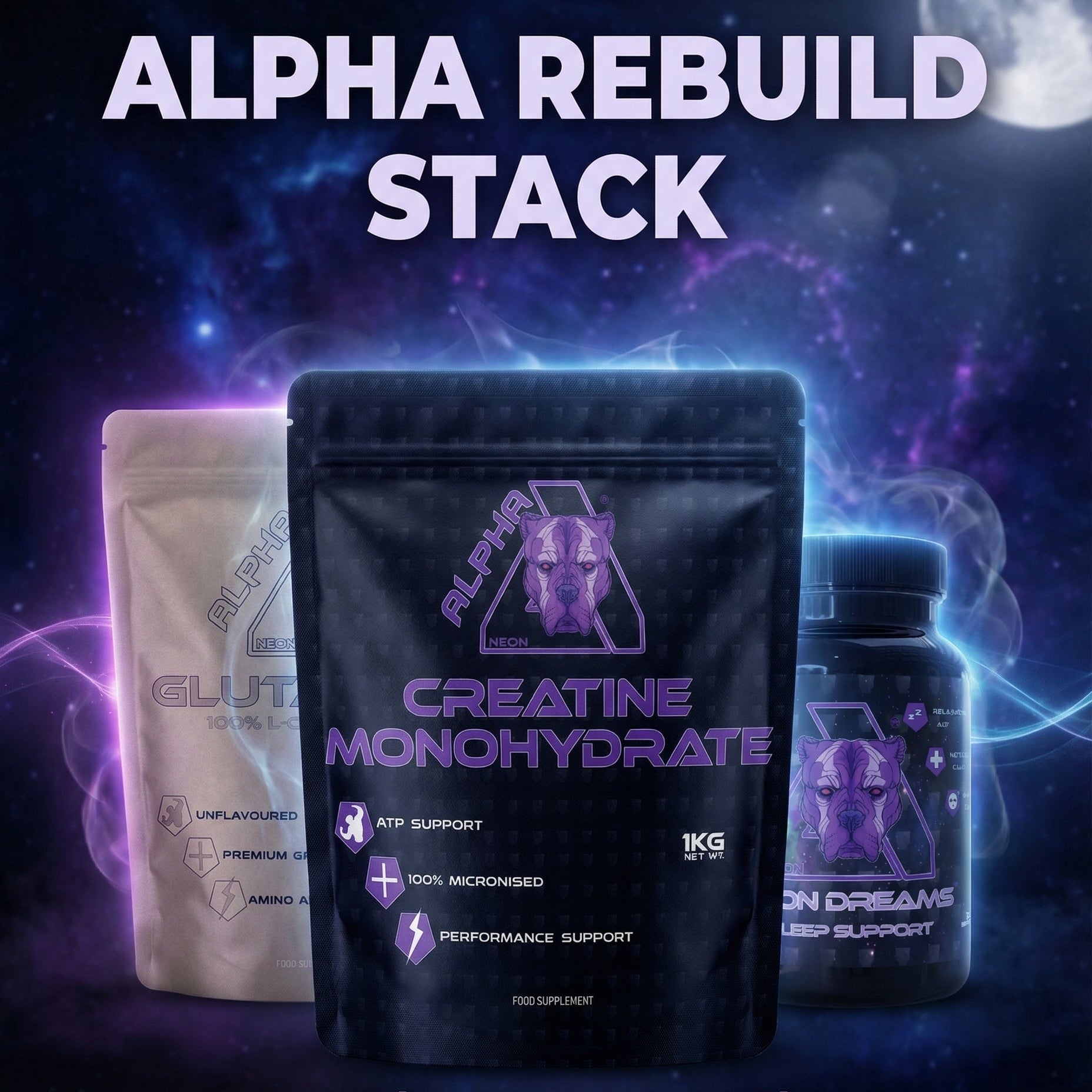 Alpha Rebuild Stack™ | Strength • Recovery • Sleep