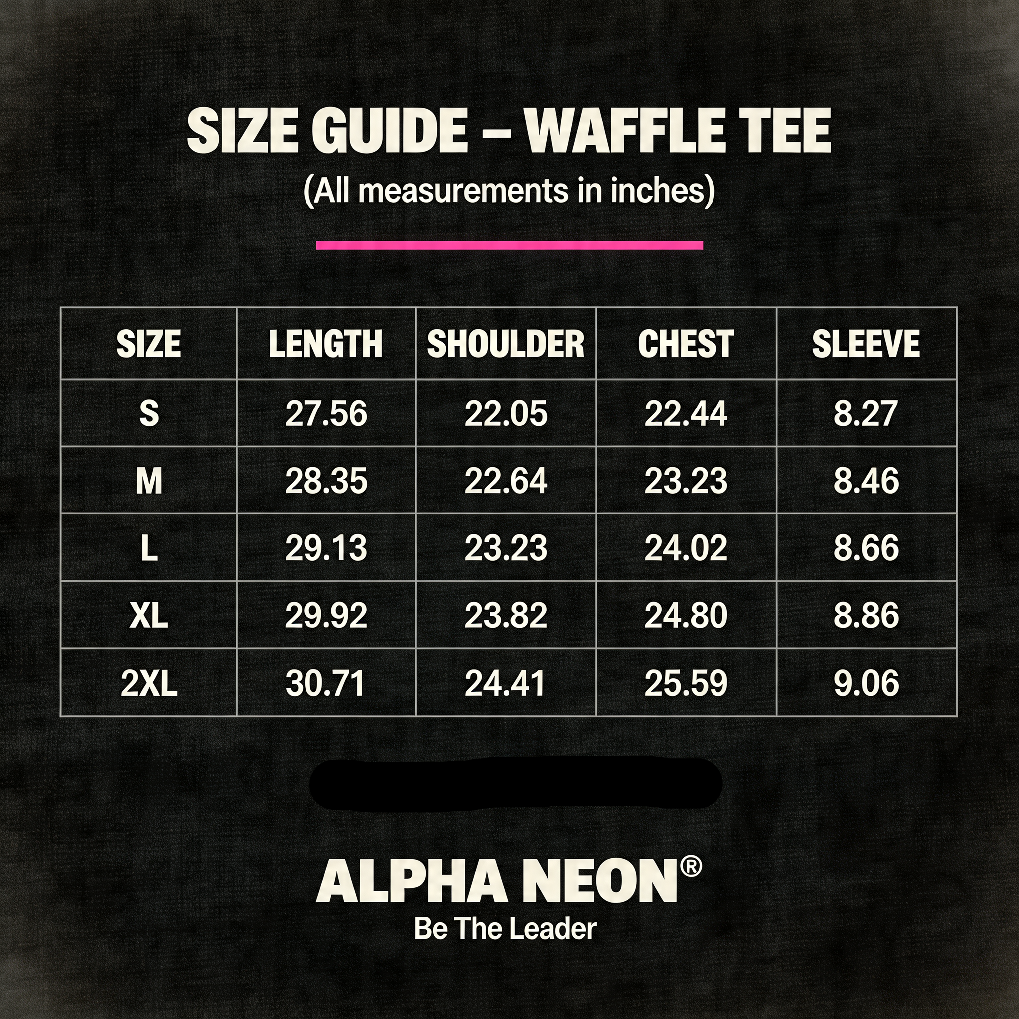 ALPHA NEON® WAFFLE TEE