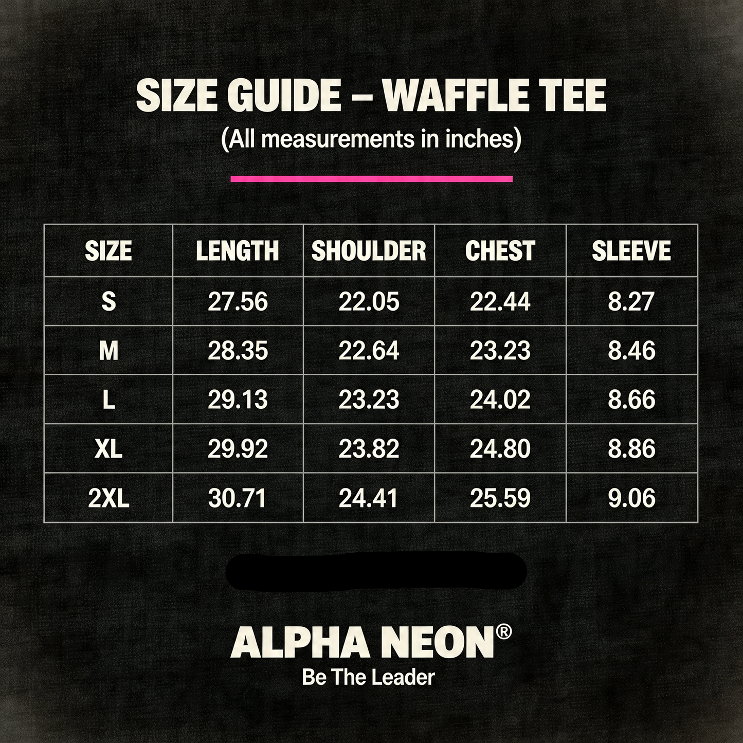 ALPHA NEON® WAFFLE TEE
