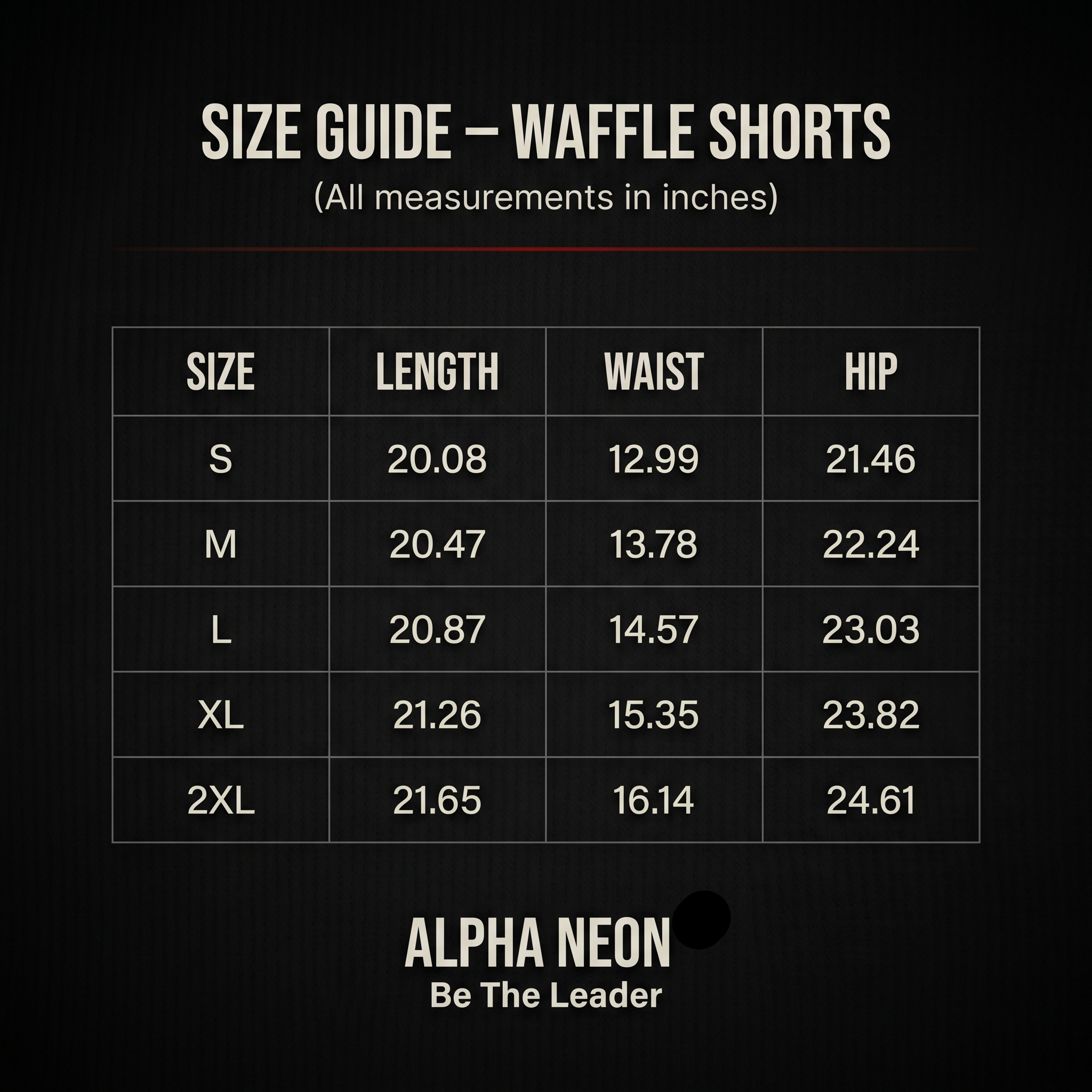 ALPHA NEON® WAFFLE SHORTS