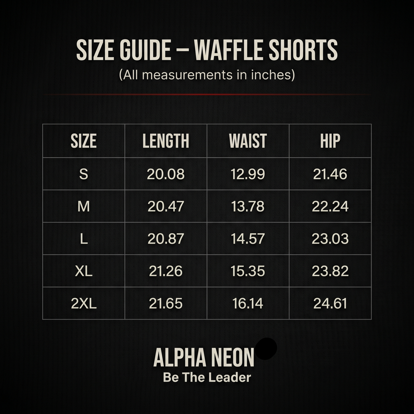 ALPHA NEON® WAFFLE SHORTS